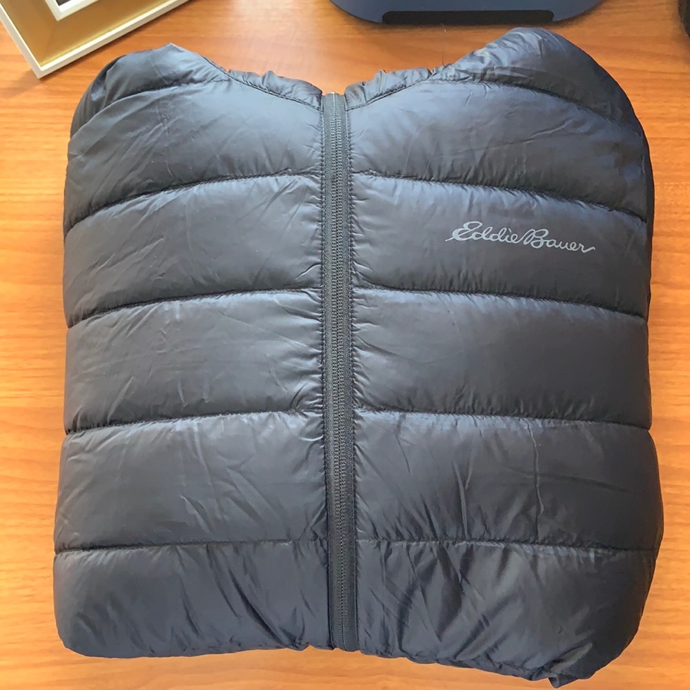 Eddie Bauer size M all black buffer jacket .